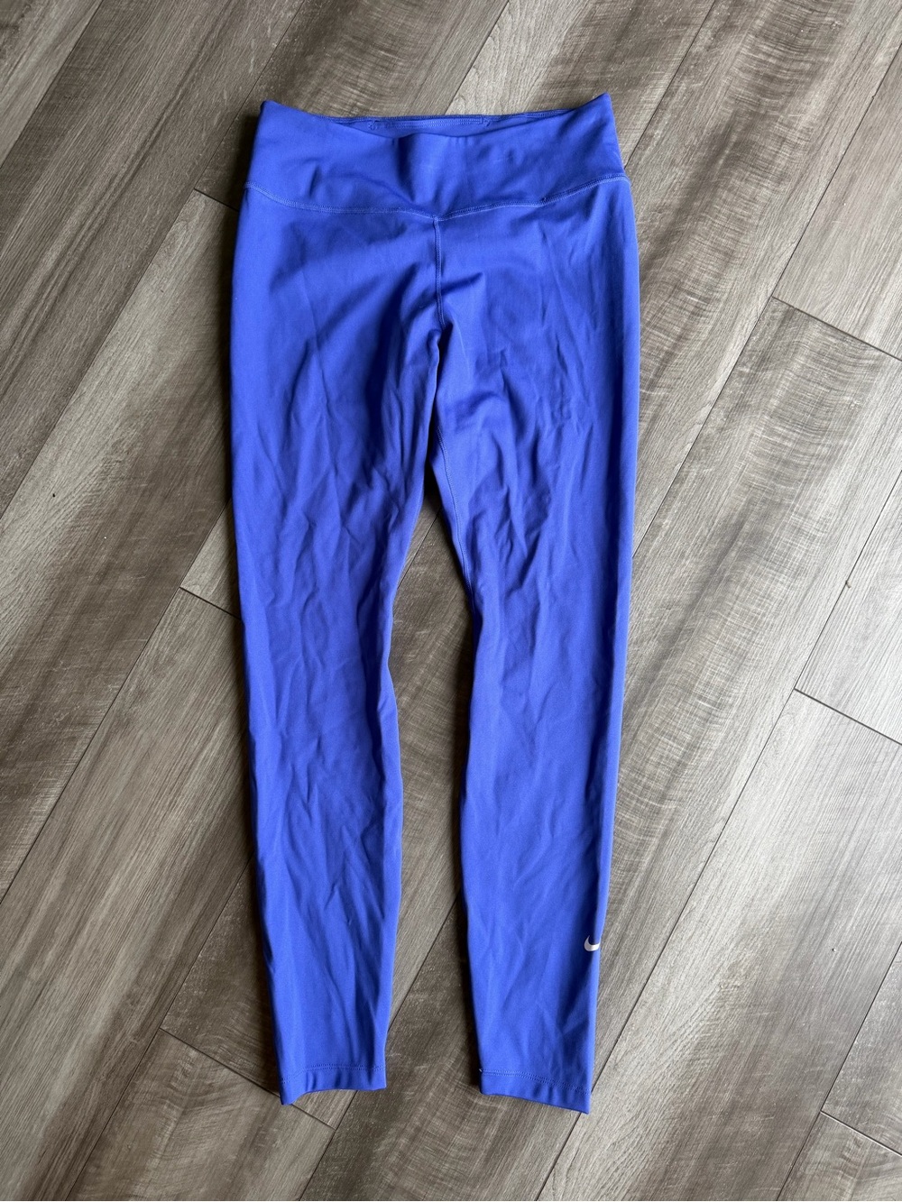 Nike One Women’s High-Waisted 7/8 Leggings in Sapphire Blue Sz M Running Yoga